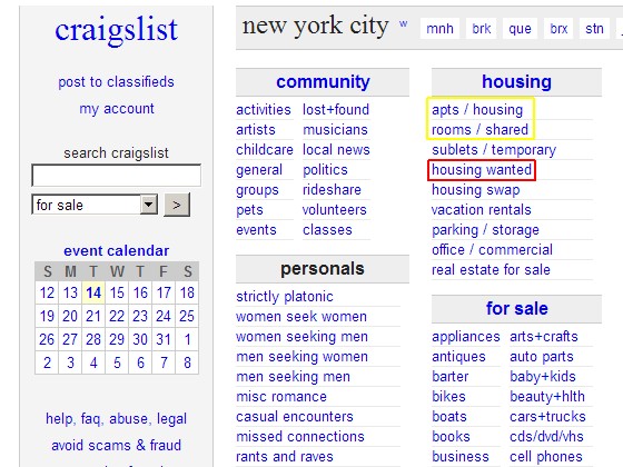 Finding Tenants on Craigslist